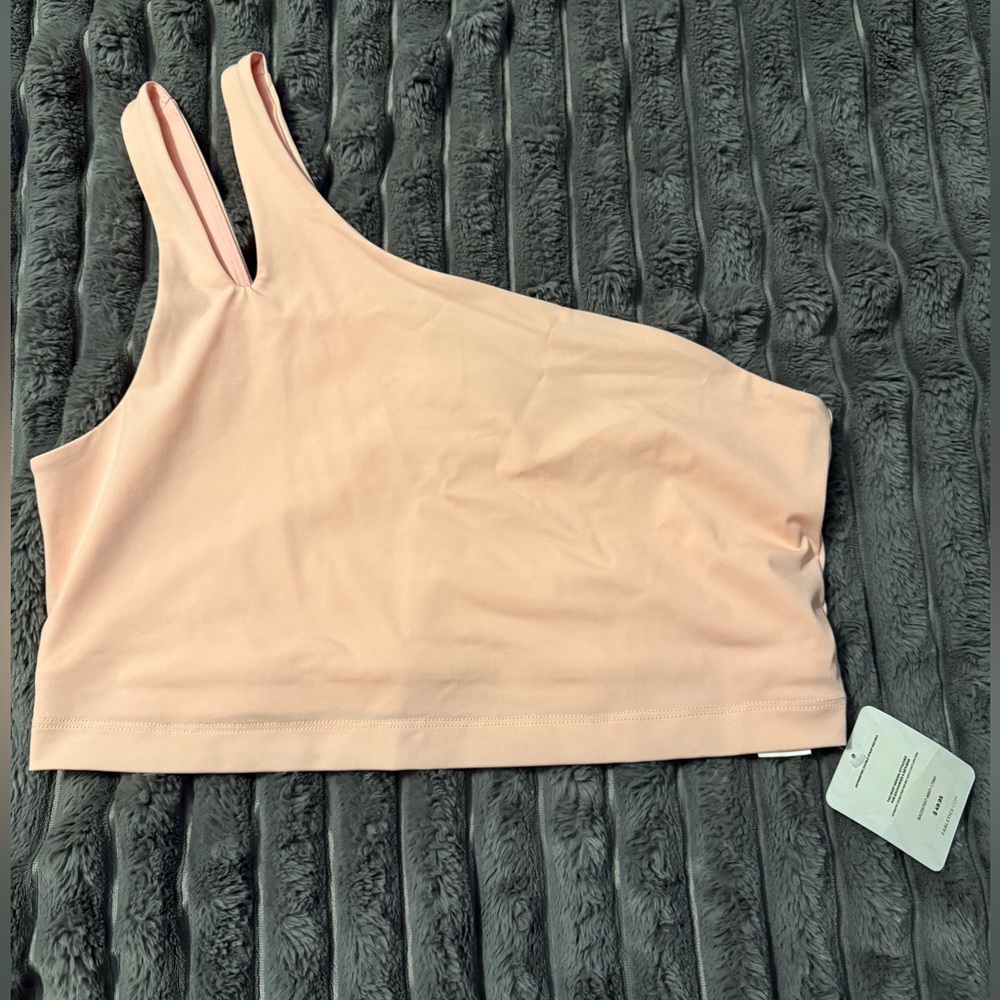 Fabletics Pink One-Shoulder Low Impact Bra